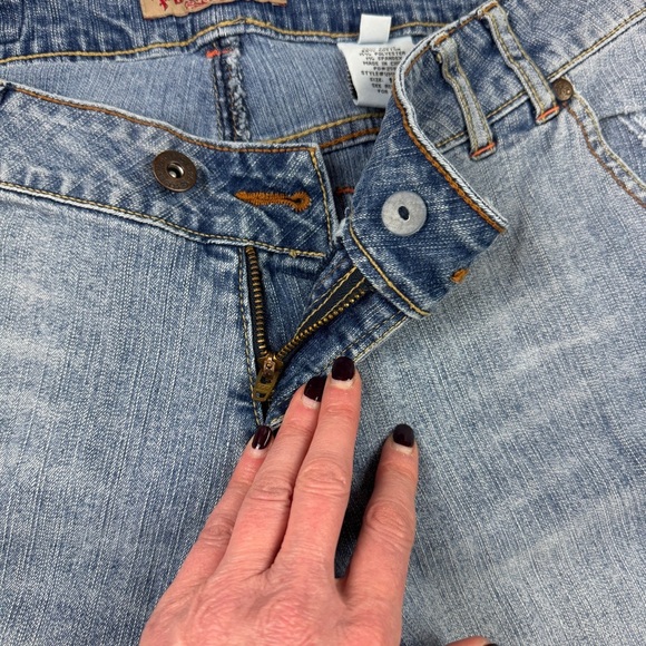 Paris Blues Women's Light Blue Denim Cullottes Capri Jeans size 14W - Picture 13 of 15